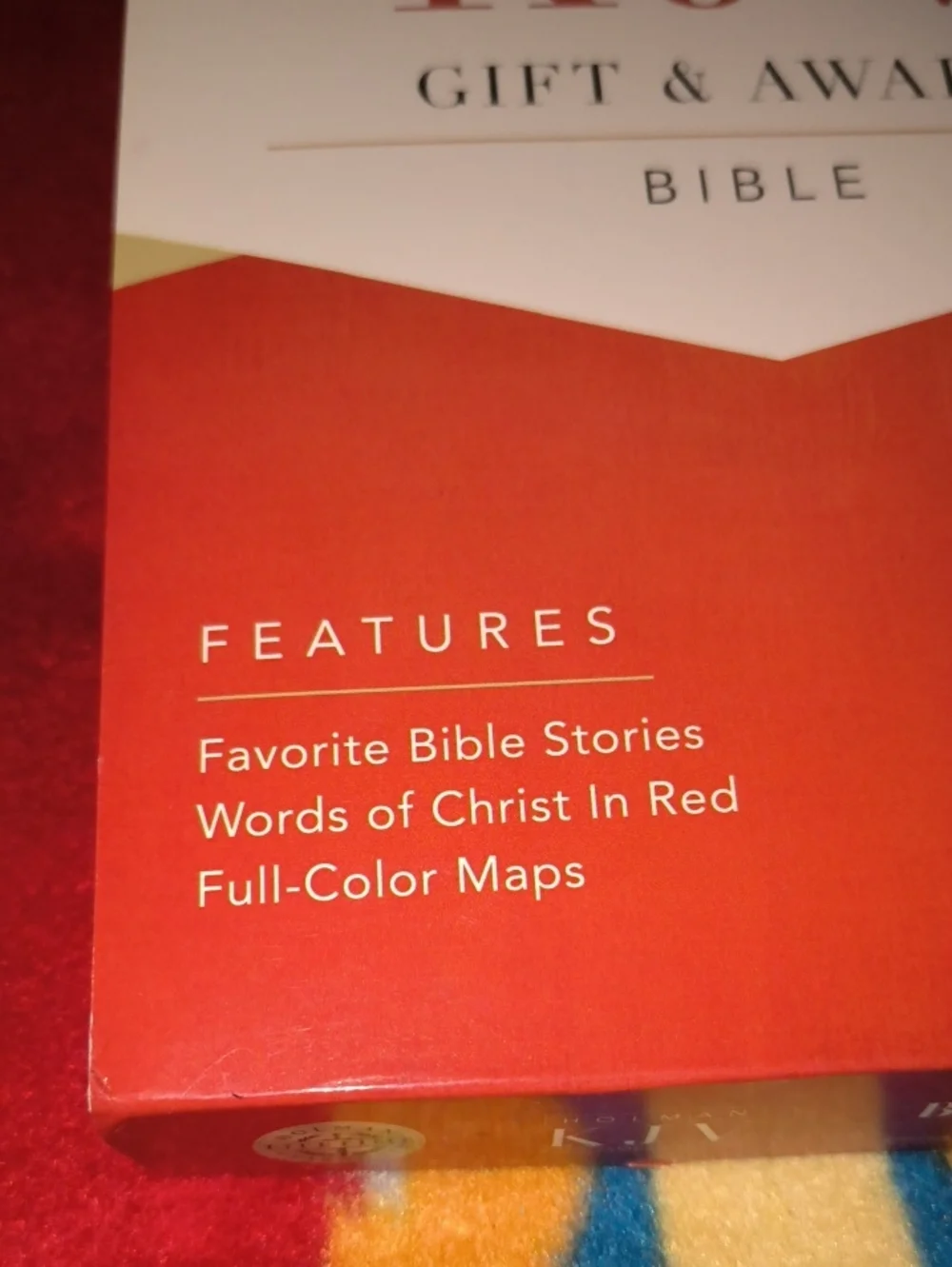 KJV Gift and Award Black Leather Bible New